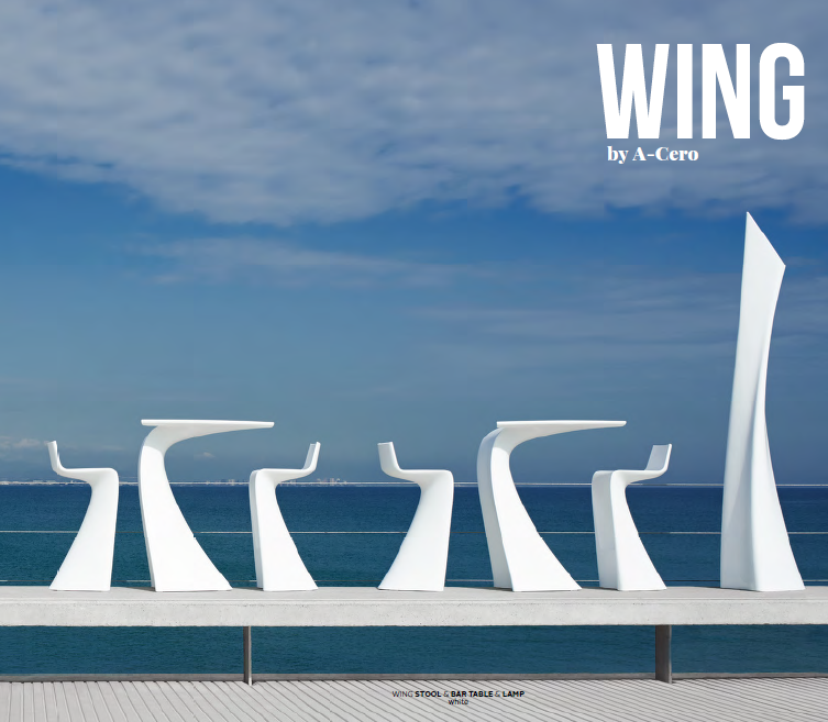 барные стол и стулья WING