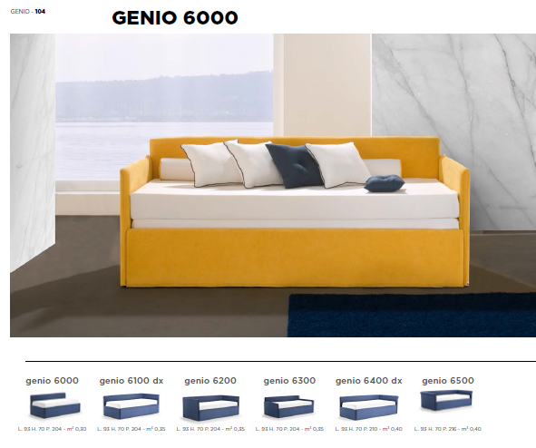 кровать детская Genio 6000