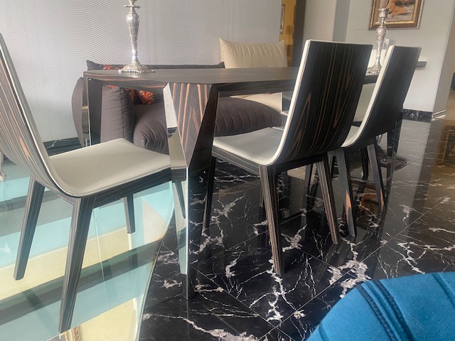 комплект стол и 6 стульев Zebra