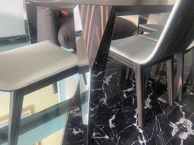 комплект стол и 6 стульев Zebra