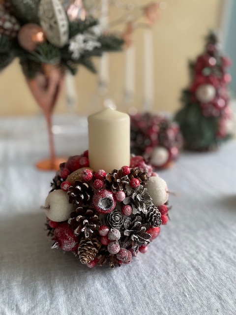 новогодний подсвечник